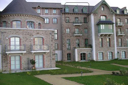 Magnifique appartement de 72 m vue mer sur Dinard : Duplex de 4 pices